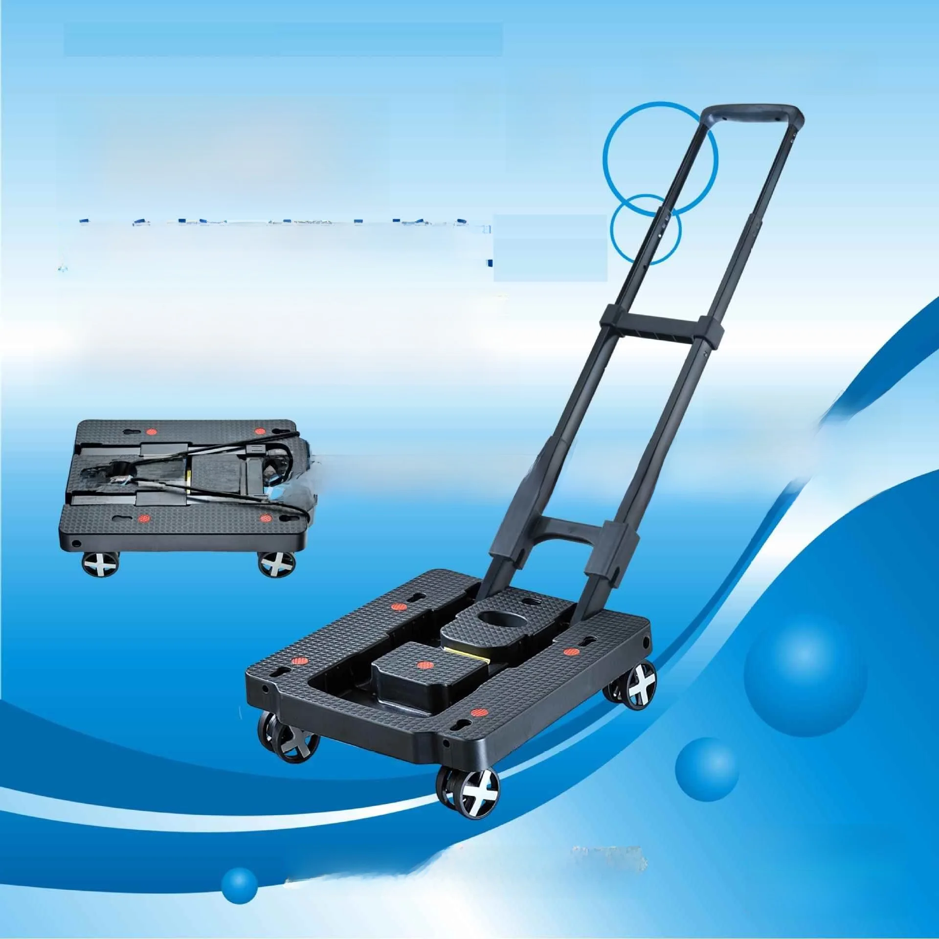 chariot-de-transport-silencieux-en-alliage-d'aluminium-chariot-de-courses-portable-a-quatre-roues-chariot-a-main-empilable-mini-plateforme-roulante