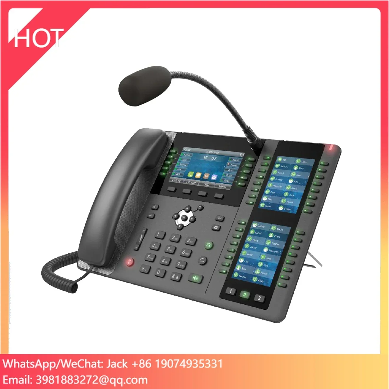 SIP PA System Broadcast Audio Wireless Console IP Network Audio Video Phone Paging Video Intercom