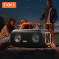 DOSS Outdoor Bluetooh Speaker 60W Powerful Stereo Sound Bass Subwoofer Sound Box IPX6 Waterproof TWS Portable Wireless Speakers