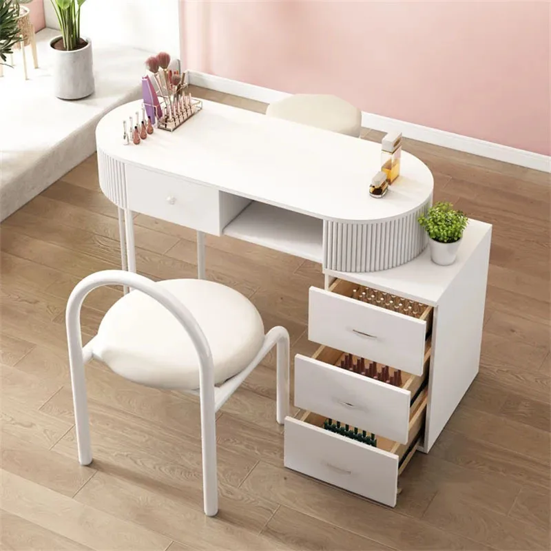 Modern Simple Manicure Table single double Nail Table for Beauty Salon Designer Professional Nail Tables nail Salon Furniture