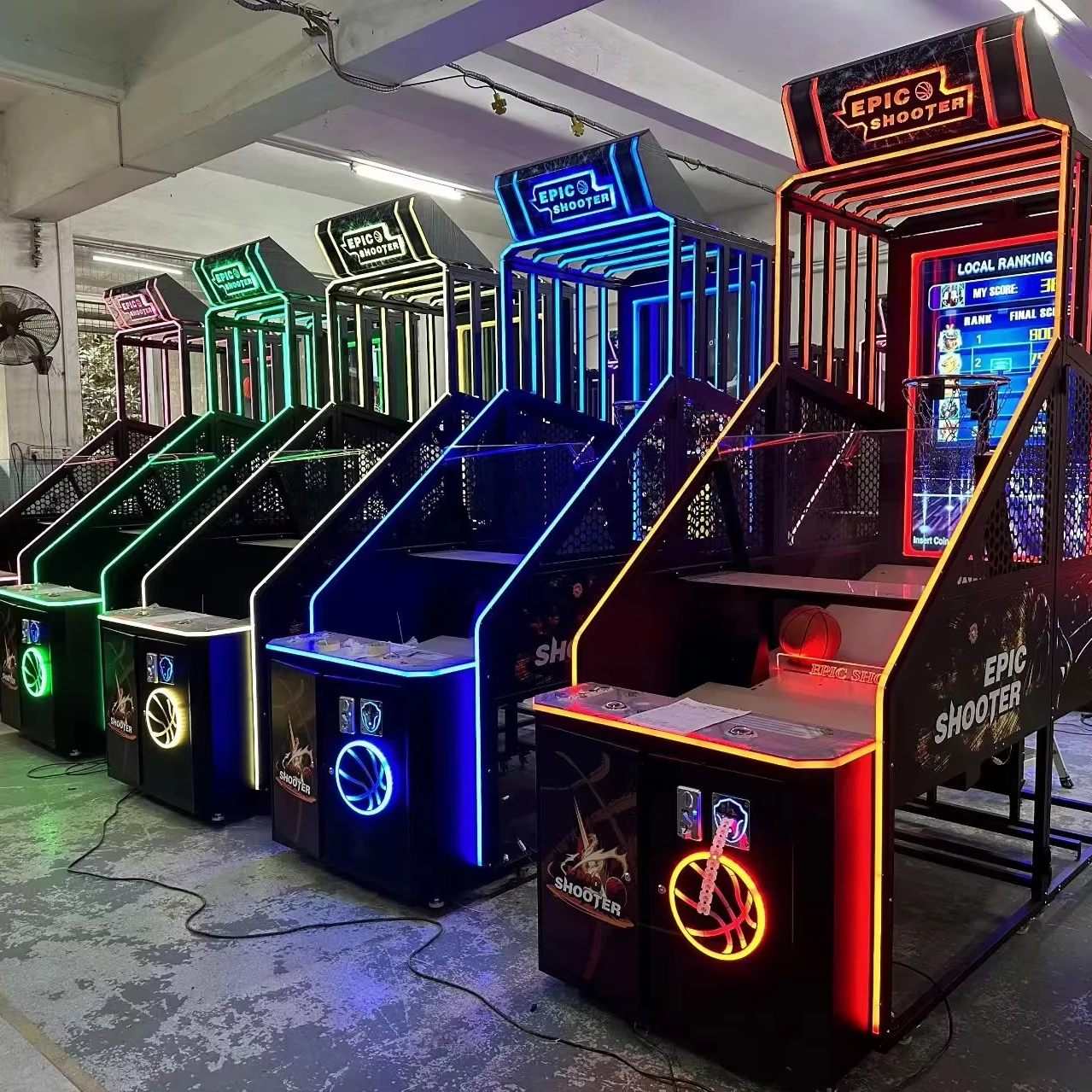 Factory Price Coin Operated Game Arcade Basketball Game Machine Street Basketball with Electronic Scoring for Arcade Game Parkpr