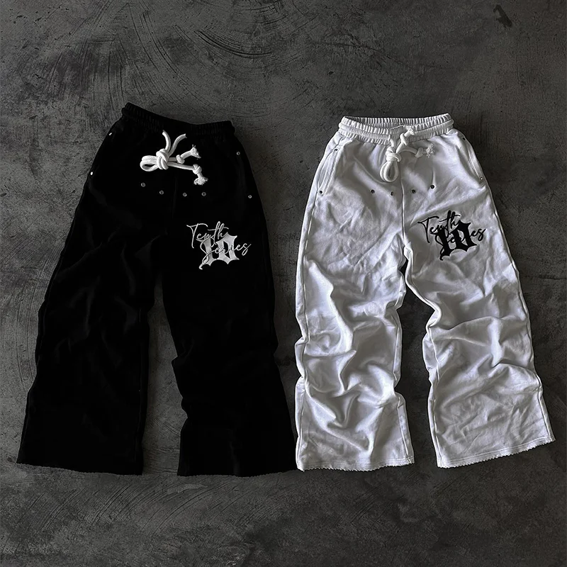 

Американские модные уличные повседневные брюки большого размера, уличная одежда, модные удобные и универсальные повседневные брюки в стиле хип-хоп в стиле рок