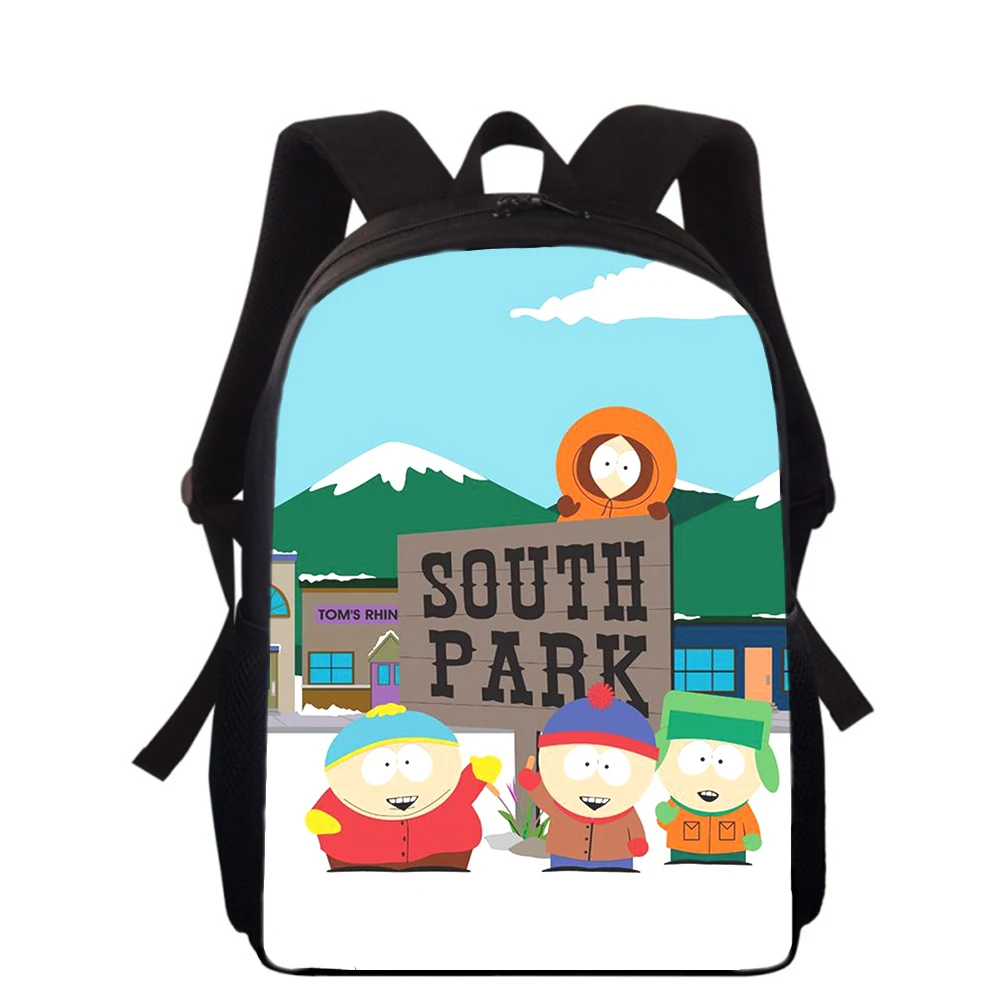 South-Park-Sac à Dos d'École Primaire avec Impression 3D pour Enfant Garçon et Fille, 16 Pouces