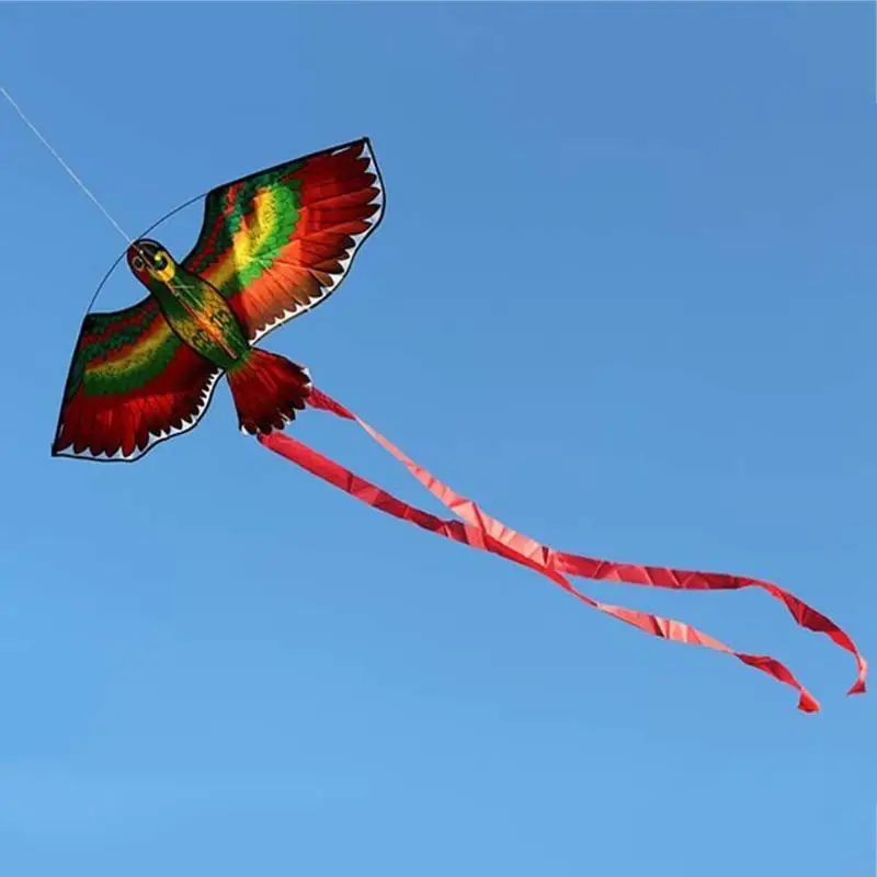 C63C Kite Yard voor speelgoed Play Parrot Kite Training Flying Toy Supplies Portable Bright Color Yard Game voor creatieve