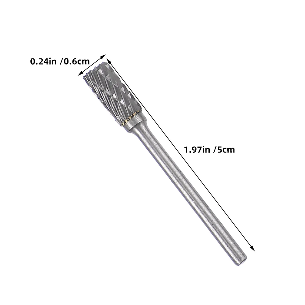 10Pcs Rotary Burr Bits Set Tungsten Steel Alloy for Precision Grinding Woodworking Metal Polishing Cnc Router