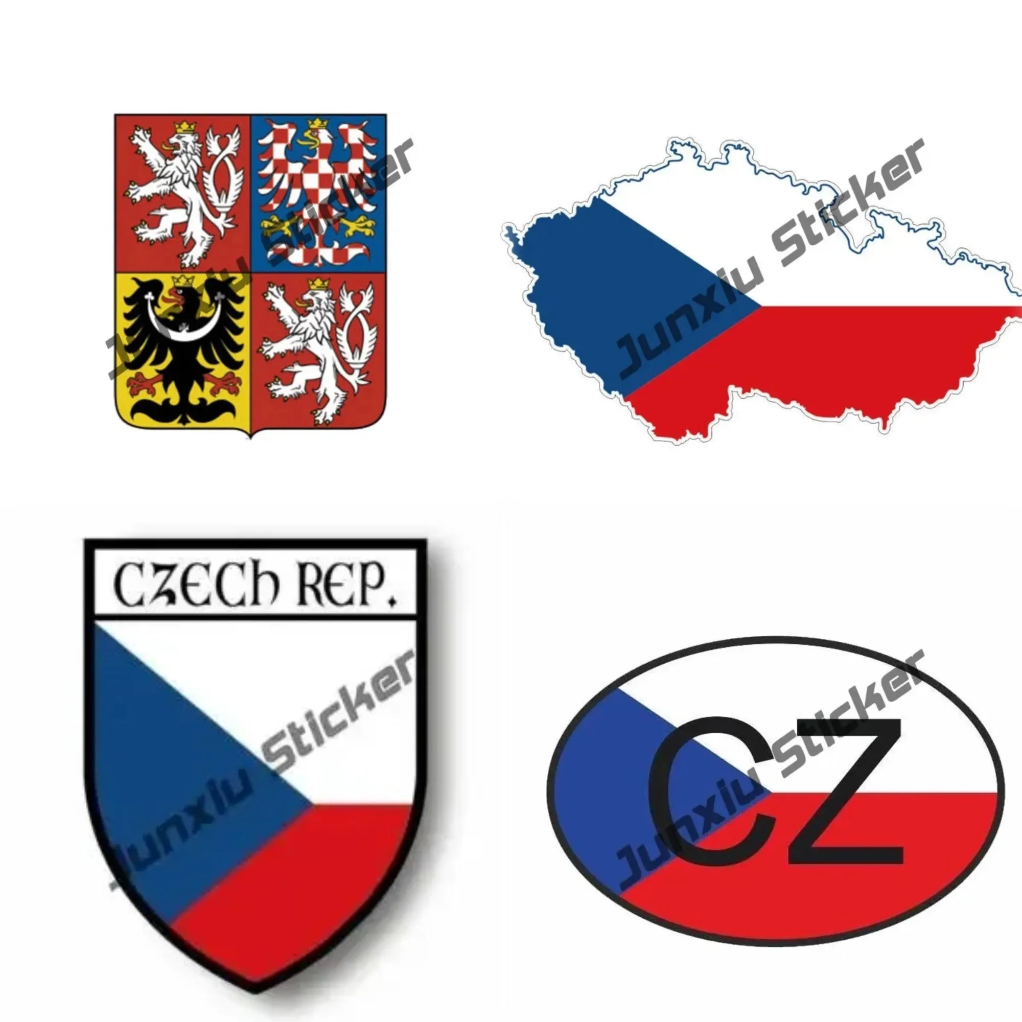

Czech Style Color Graphic Vinyl Sticker Car Decal for Window Laptop Helmet Waterproof Scratch Resistant Travel Decor Accessories