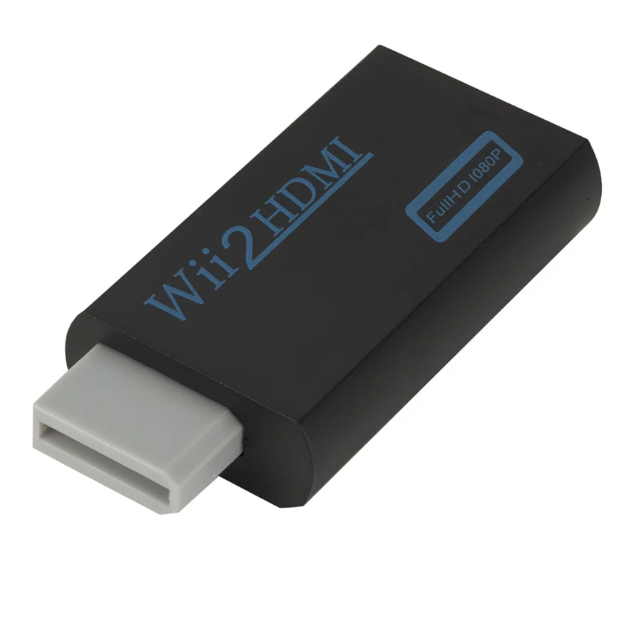 Konwerter z WII na HDMI kompatybilny konwerter Full HD 1080P WII na HDMI przełącznik wyjściowy Adapter zgodny z WII na HDMI