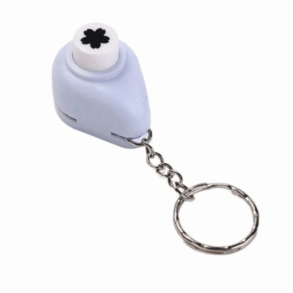 Creative Mini Mini Stamp Punch with Keychain Handheld Embossing Machine DIY Multi-functional Stamp Hole Puncher Crafting
