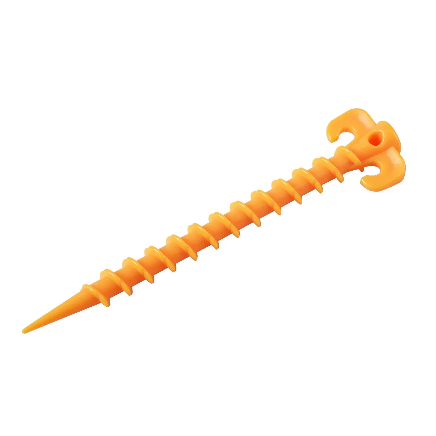 Canopy Stakes Camping Stakes Beach Tent Stakes Heavy Duty Screw Shape 25 cm 10 inch - 10 Pack Plastic tent ground nails
