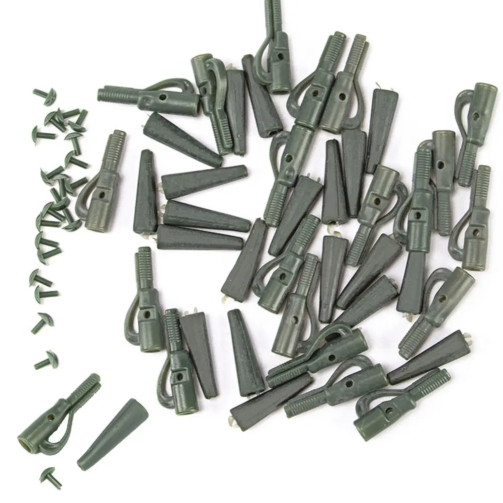 

Carp Fishing Accessories 50pcs Tubes Fishing Tackle Lead Clips Tail Rubbers Fishing Terminal