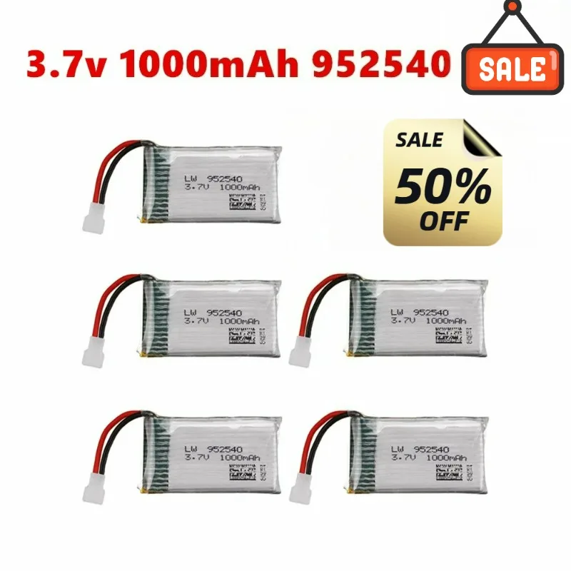 3.7v 1000mah 25C 952540 lipo battery For Syma X5 X5C X5C-1 X5S X5SW X5SC V931 H5C CX-30 CX-30W RC Quadcopter Spare Parts