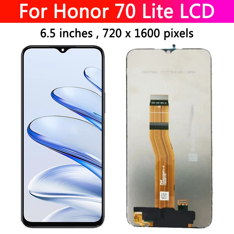 6.5“ New LCD Screen For Huawei Honor 70 Lite LCD Display Touch Screen With Frame Parts For Honor 70 Lite 70Lite RBN-NX1 LCD