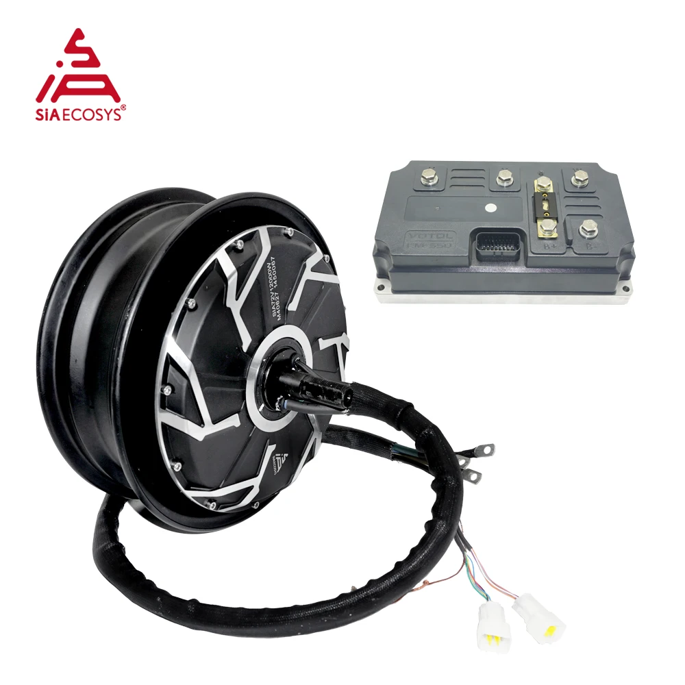 

QSMOTOR 12*3.5inch 260 10KW V4 E-Scooter Motor High Speed 125kph Kits with EM550 Liquid Cooled Controller