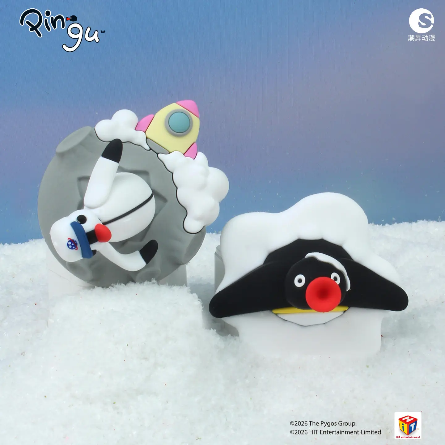 Pingu Penguin Fridge Magnet Blind Box Cute Cartoon Figure Desktop Ornament Creative Collectible Decorative Toy For Home Office