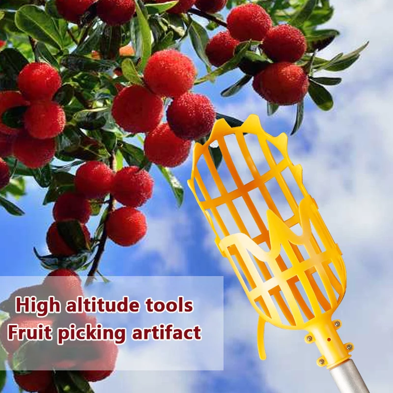 Fruitplukker Plukken Loquat Plukken Bayberry Tool Tuinmand Fruitplukker Hoofd Plastic Fruitplukgereedschap Grote hoogte