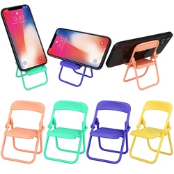 Cute Chair Desktop Cell Phone Stand Universal Chair Desktop Mobile Phone Tablet Holder Folding Convenient Cute Phone Accessories