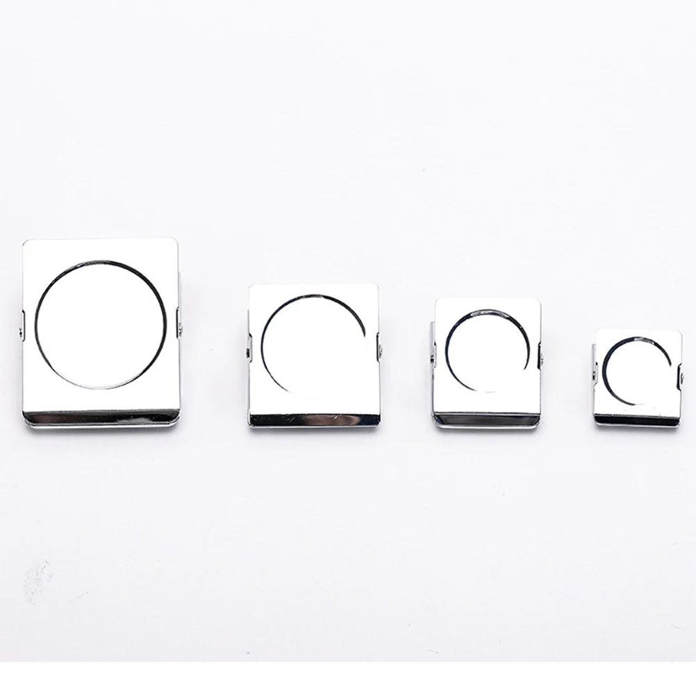 

12pcs 30Mm Metal Magnetic Stainless Steel Square File Clips For Paper Organizer Home School Office Magnetic Paper File Clips