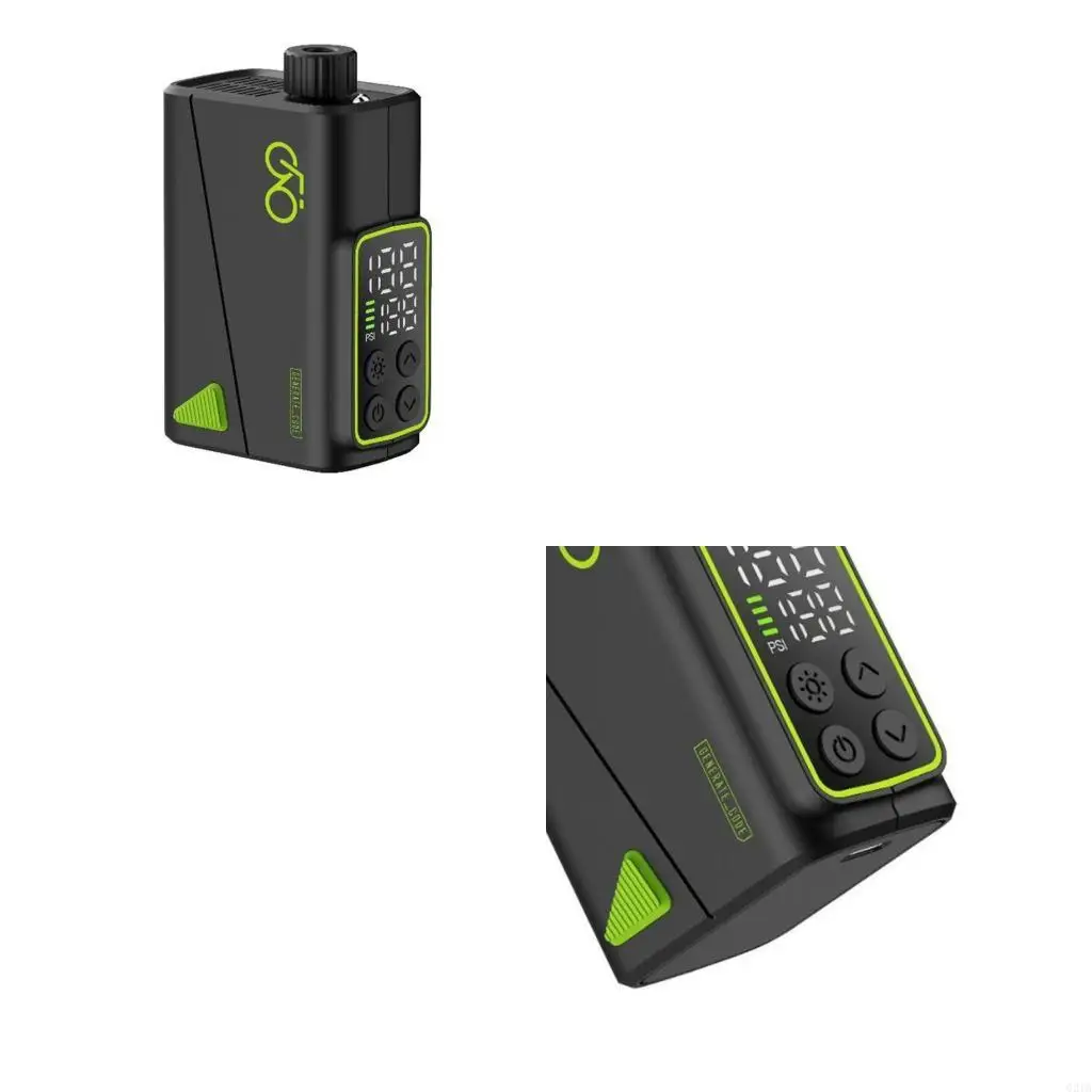 

Intelligent Digital Display Motorcycle Air Compressor Auto Stop Inflation With Preset Pressure Adjustment And 90s Timer