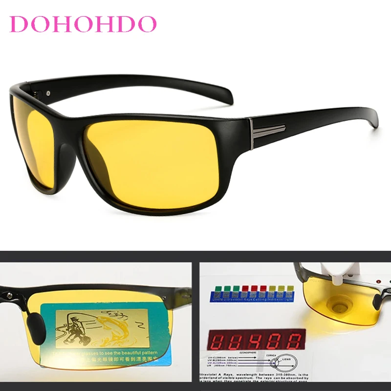 

2026 Polarized Sunglasses Men Women Brand Design Night Vision Goggles Male UV400 Outdoor Sports Driving Anti-Glare Eyewear Очки