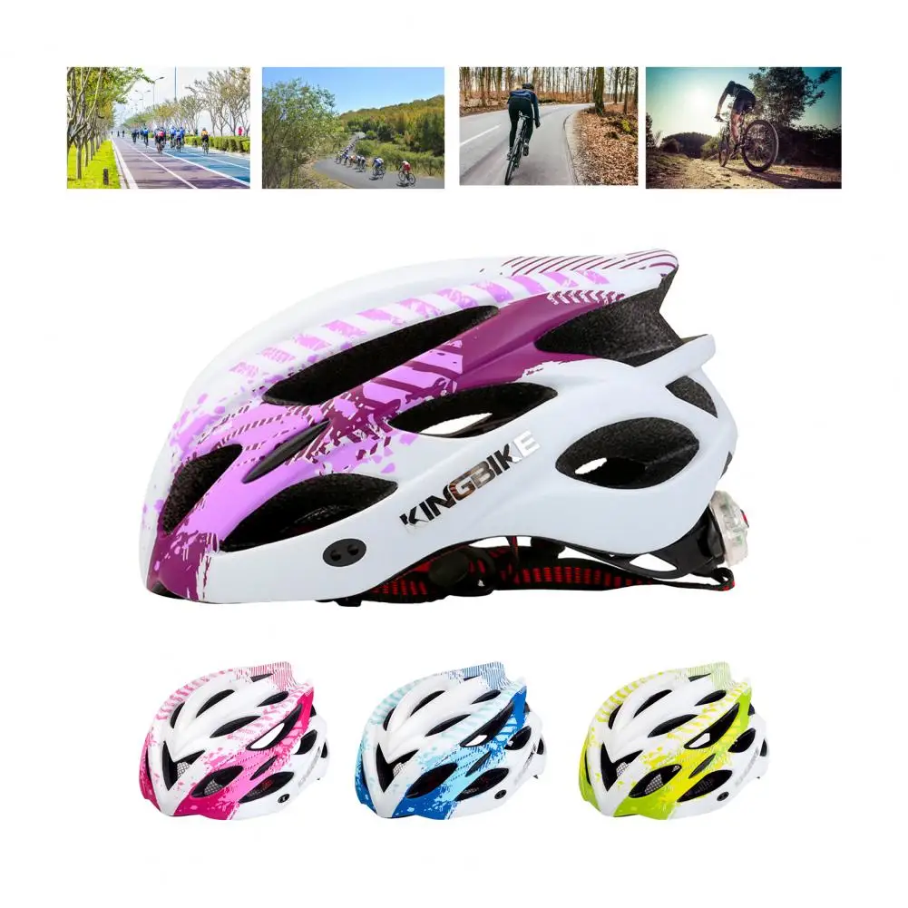 Bike Helmets Delicate Sweat Absorption Stressed Uniformly Unisex Safety Bicycle Helmets with Light for Exercise