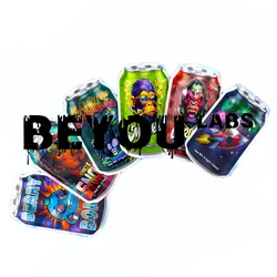 3.5G Shaped Cut Plastic Storage Opp Flat Bags Laser Empty Zipper Packaging Aluminum Foil Matte Bag Customize Die Cut Containers