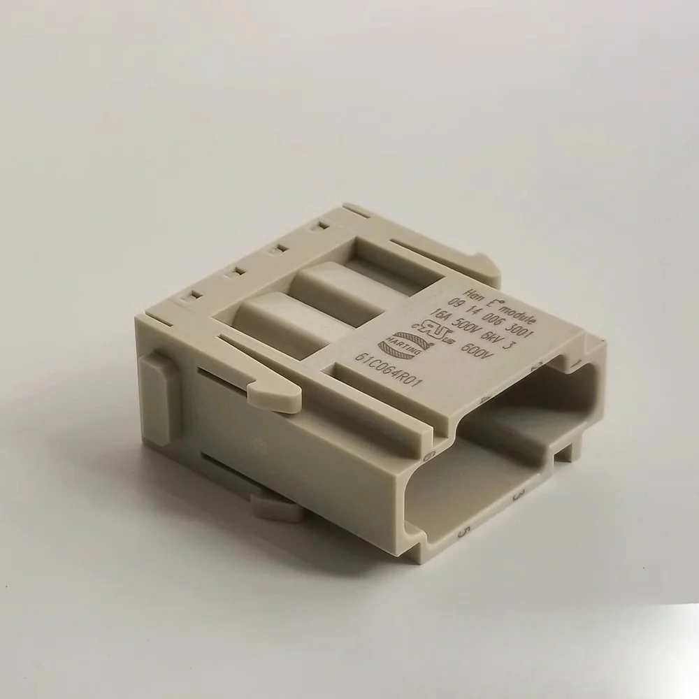 Harting Nuovo connettore originale originale 09140063001     Connettori di alimentazione per carichi pesanti Modulo maschio 6P Han modulare E