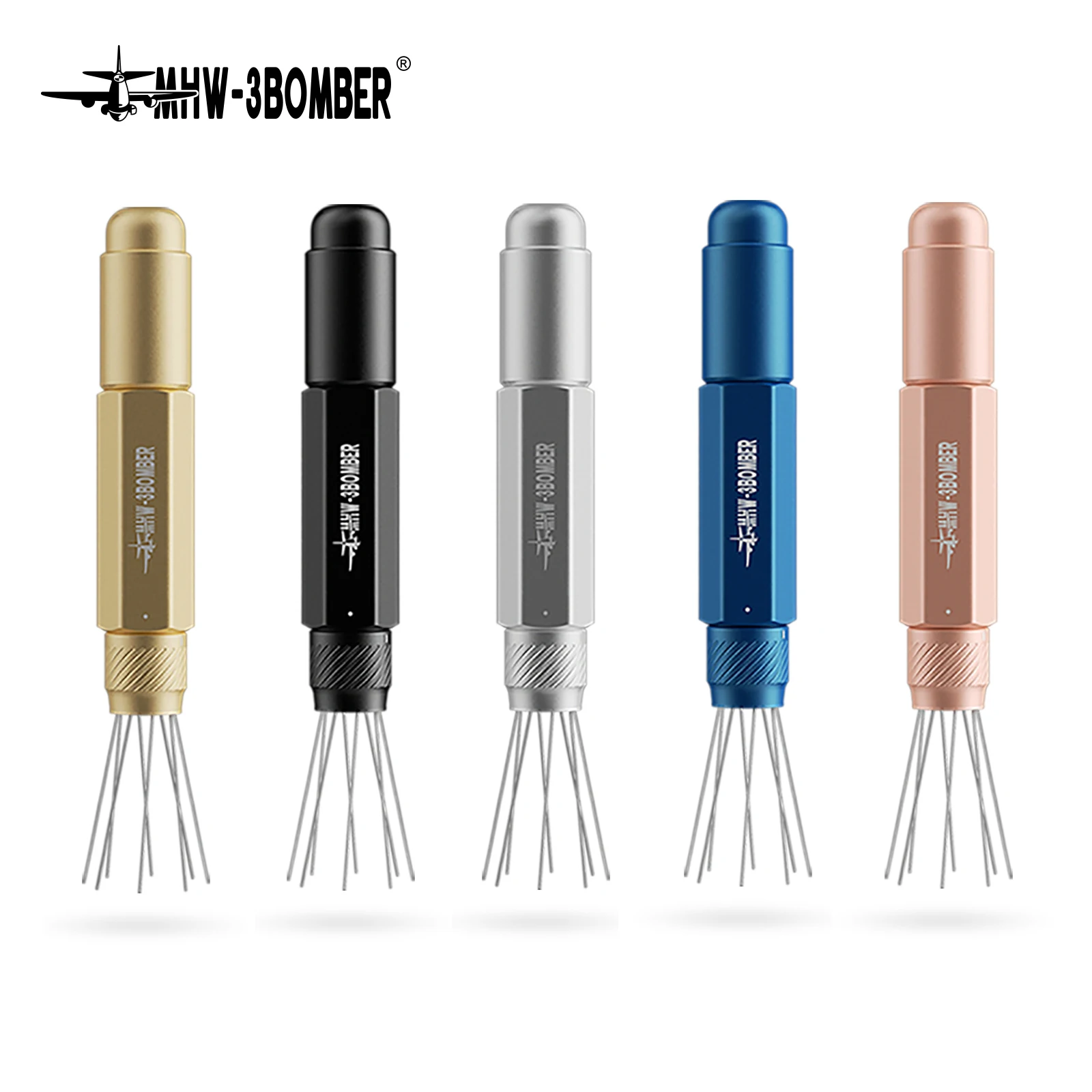 MHW-3BOMBER WDT Tool  Espresso Distribution Tool Telescopic Coffee Tamper Needle Adjustable Range Coffee Stirrer Tool