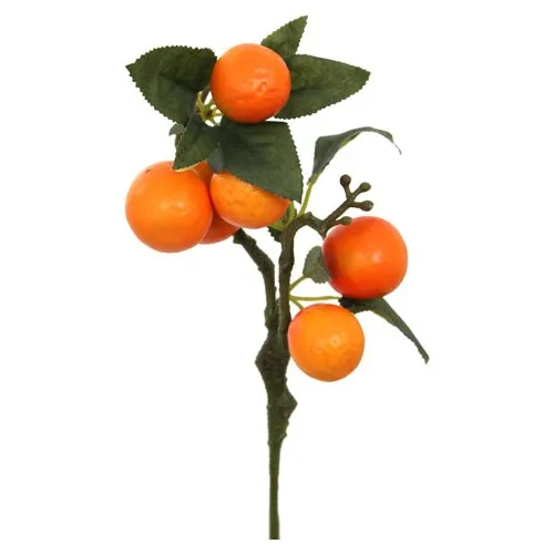 Euro Flora Artificial Orange Branch 45 Cm