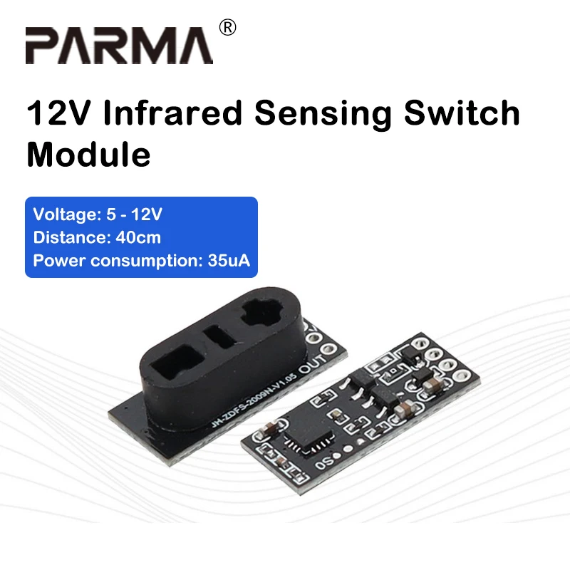 Active infrared sensing switch module, infrared diffuse reflection module, NPN/IO output