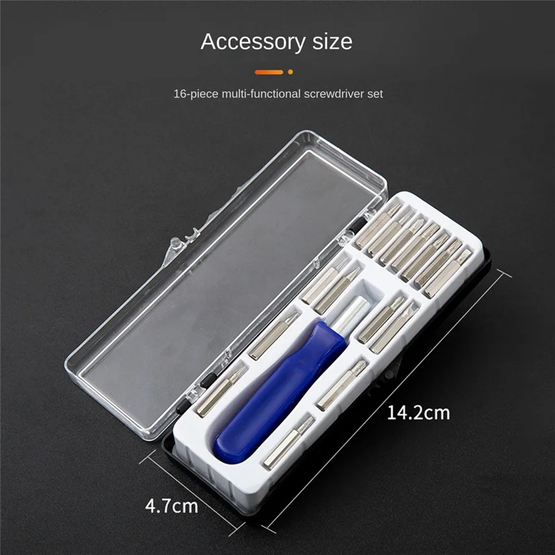 A76K 1Set Gift Small Screwdriver Multifunctional Batch Head Screwdriver Combination Set