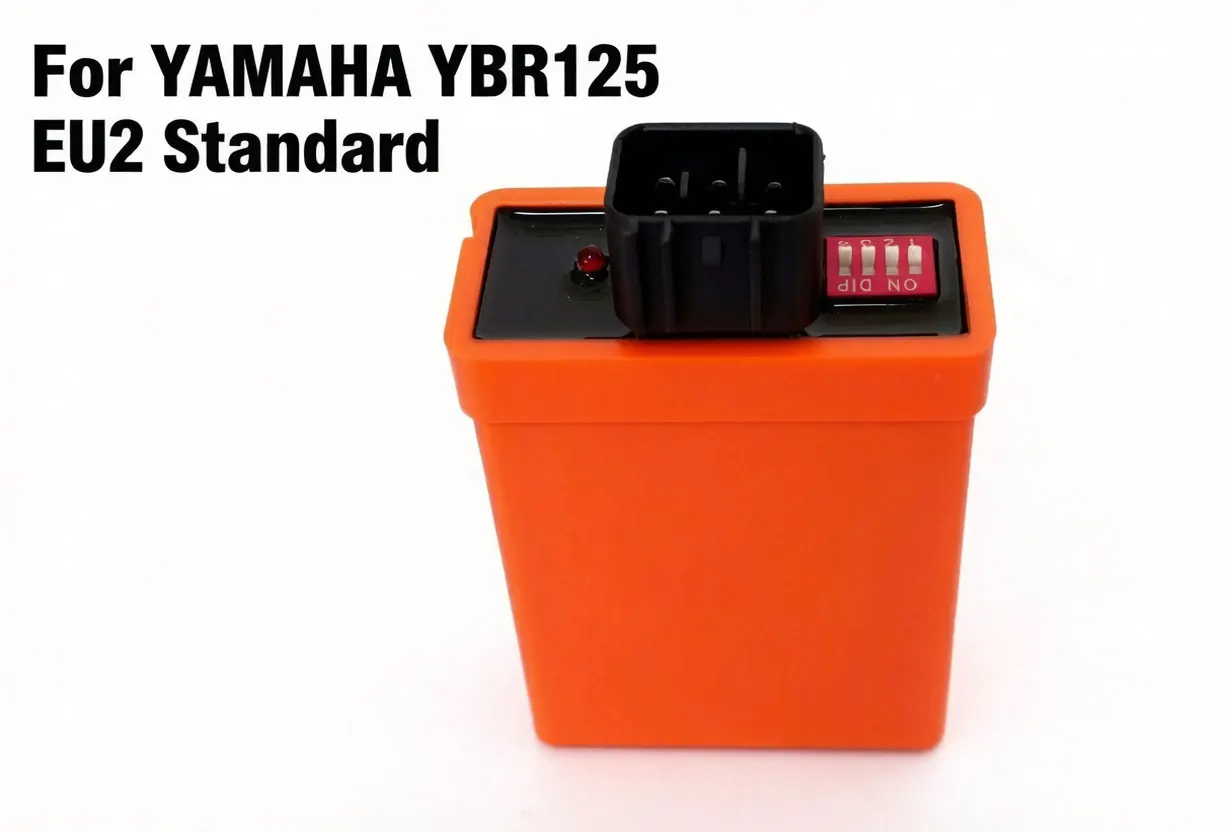 For Yamaha YBR 125 DC CDI Unit Euro 2 6-Pin Adjustable Ignition Coil with DIP Switch for YBR125 Motorcycle Accessories
