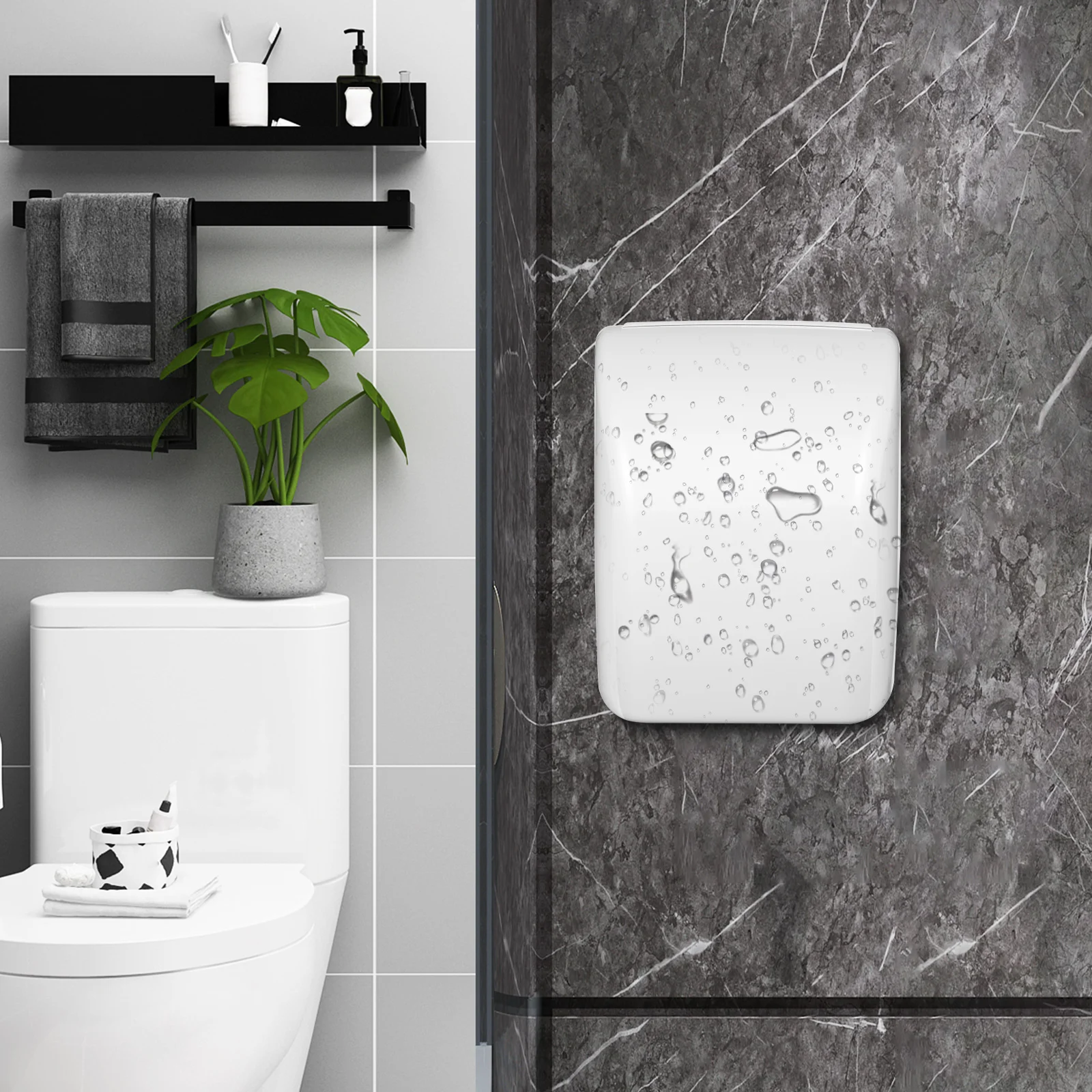 

Wall Socket Cover Waterproof Outlet Protector Splash Proof Receptacle Cover Adhesive Electrical Box For Bathrooms