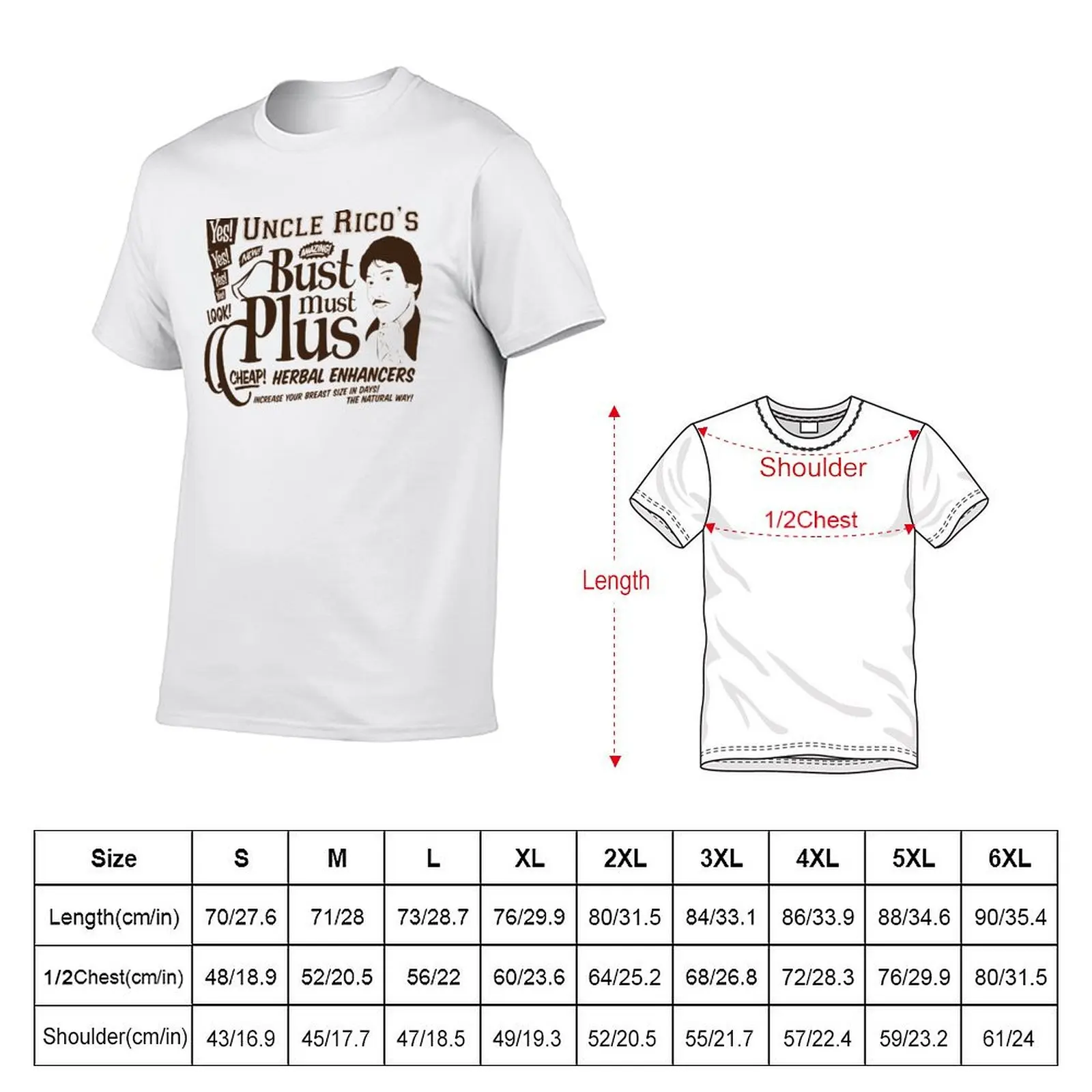 Uncle Rico - Bust Must Plus T-Shirt black cotton t-shirt plain for man package funny t shirts dark humor T-Shirt