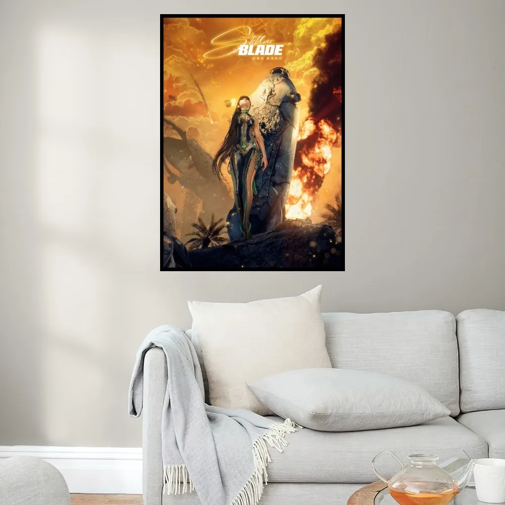 Hot Game Stellar Blade Poster Prints Wall Painting Bedroom Living Room Decoration Office Small