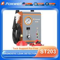 2025 FOXWELL ST203 Car Smoke EVAP Machine Built-in Air Pump Pipe Leak Locator Smog Gas Leakage Detector Analyzer Diagnostic Tool