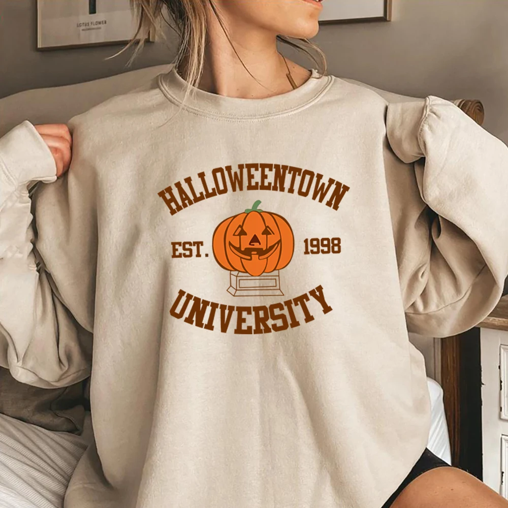 HalloweenTown 1998 Sweatshirt Halloweentown University Hoodie Halloween Party Sweater Vintage Fall Pumpkin Crewneck Sweatshirts