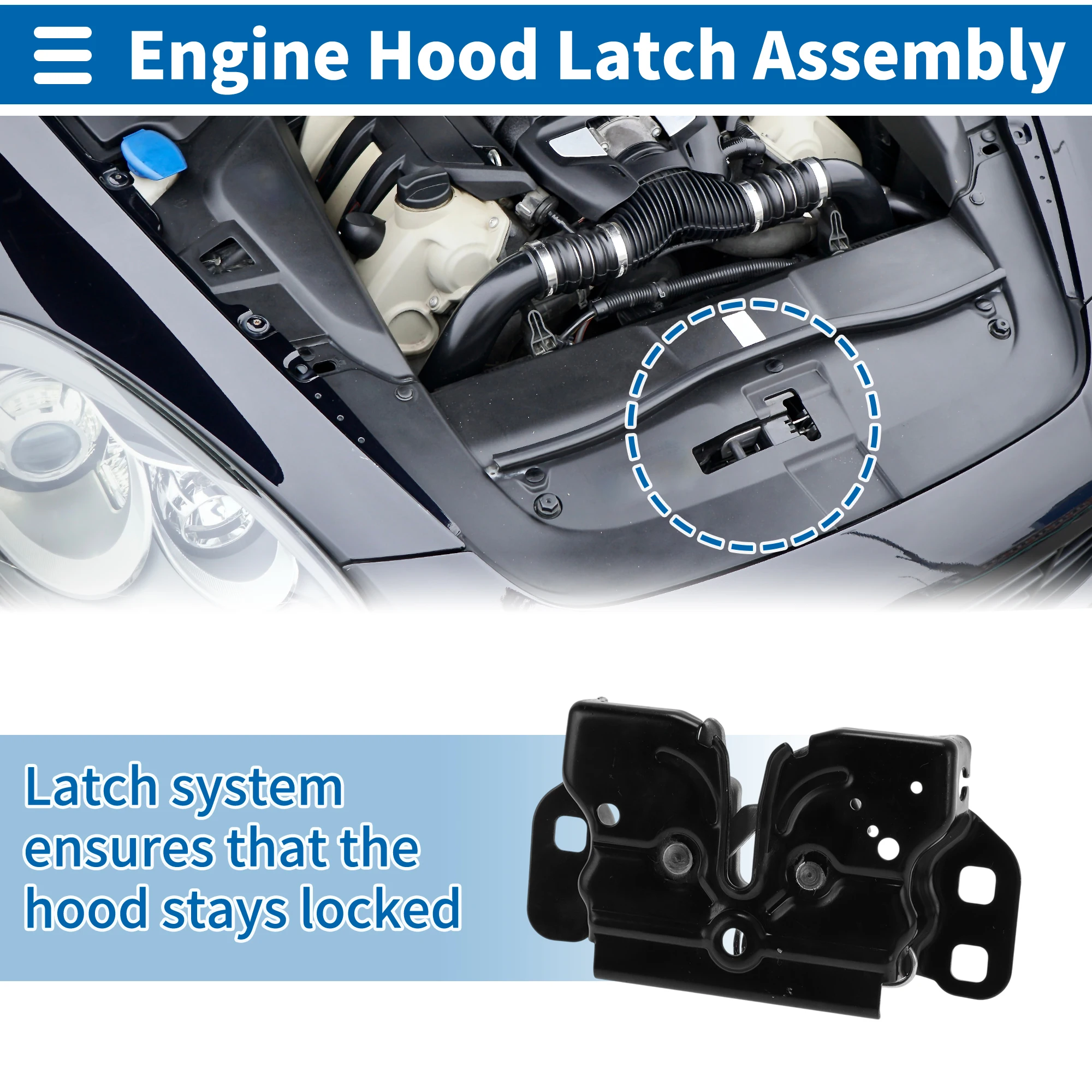 

Защелка капота UXCELL в сборе для Jeep Cherokee 2014-2022 No 68237159AA 1 шт.