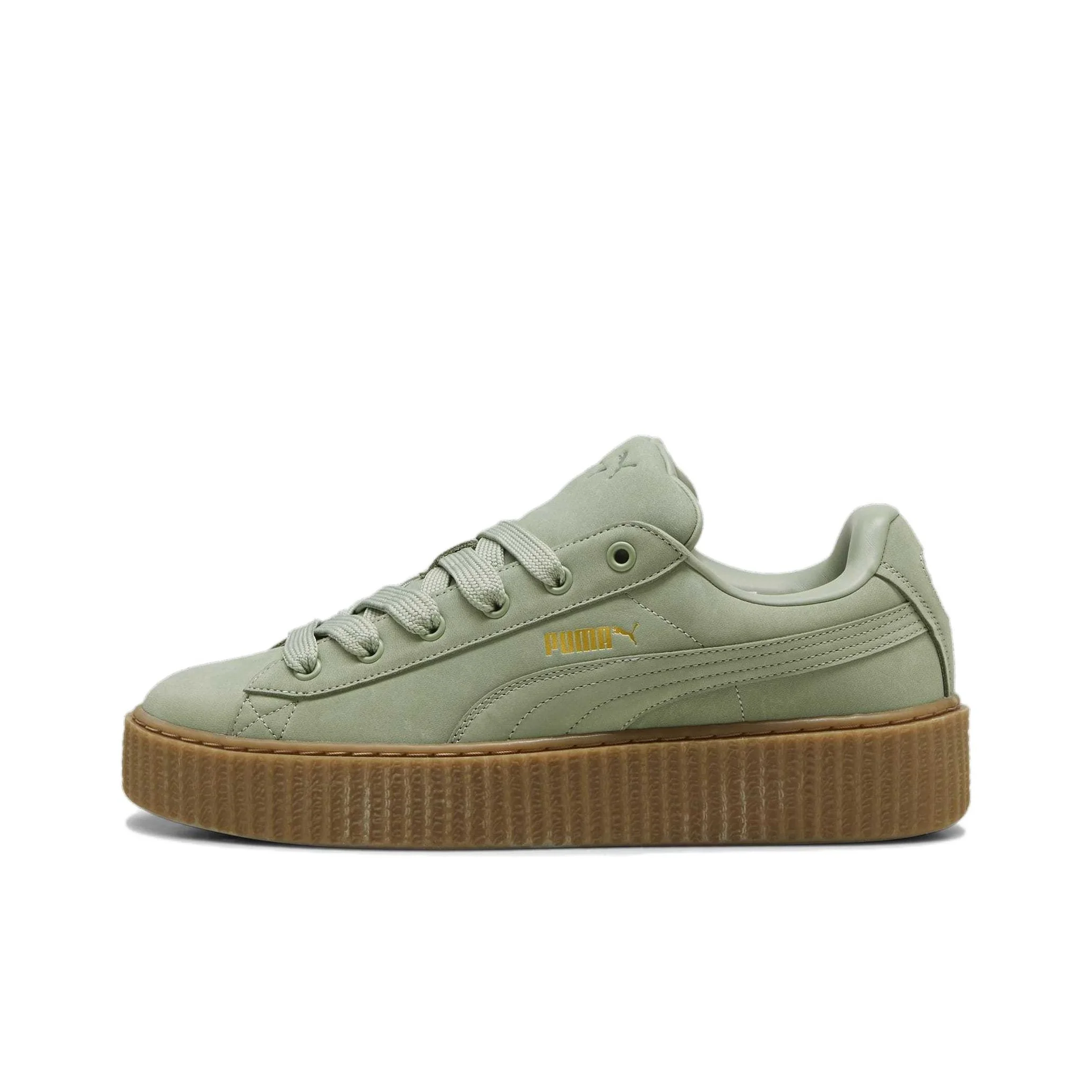 PUMA Creeper Phatty Skateboard Shoes Unisex Low Top Green Brown 396813-02
