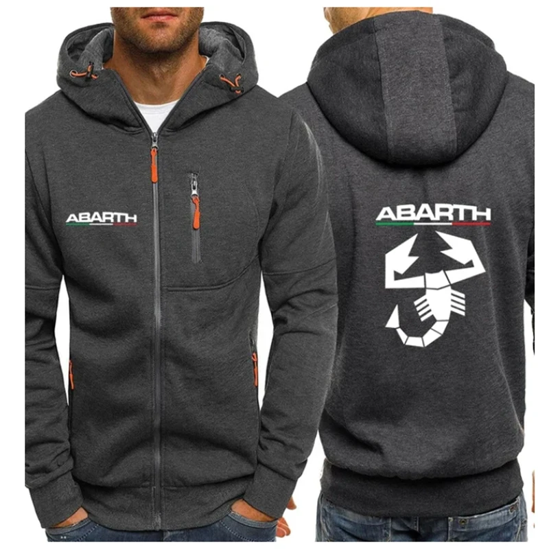 NEW Men Hoodies ABARTH Logo Soviet Union Print Hooded Men Jacket Sweatshirt Fashion Fleece Tracksuits Masculino