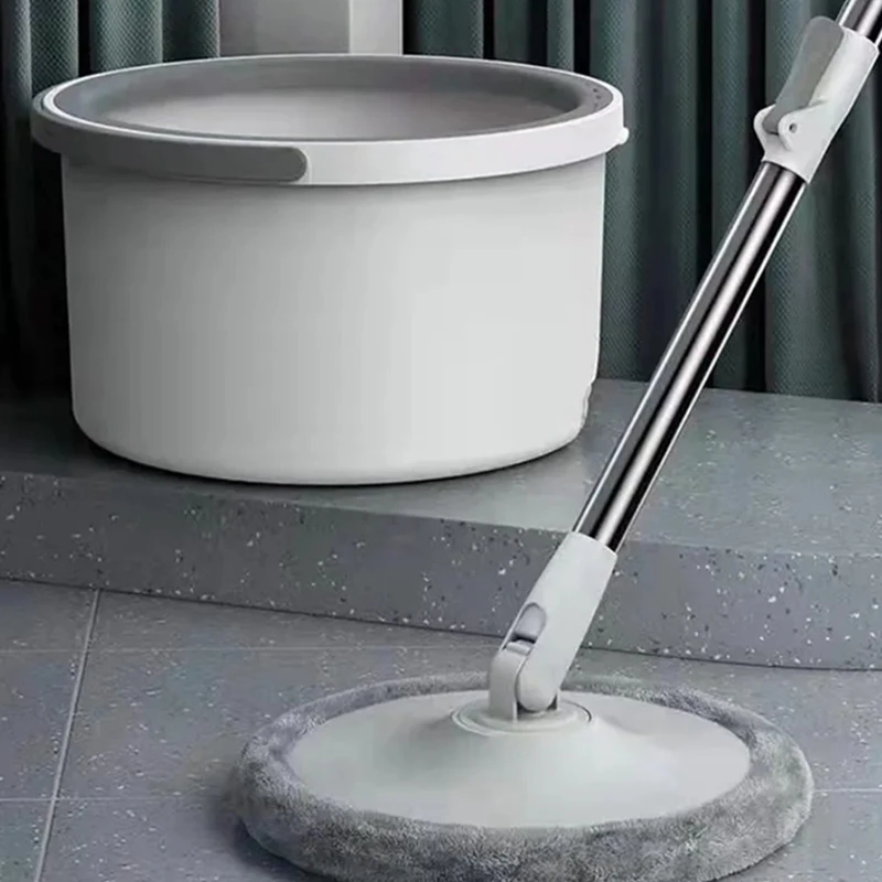 1Set 360° Rotatable Adjustable Cleaning Mop Household Cleaning Tools With Bucket