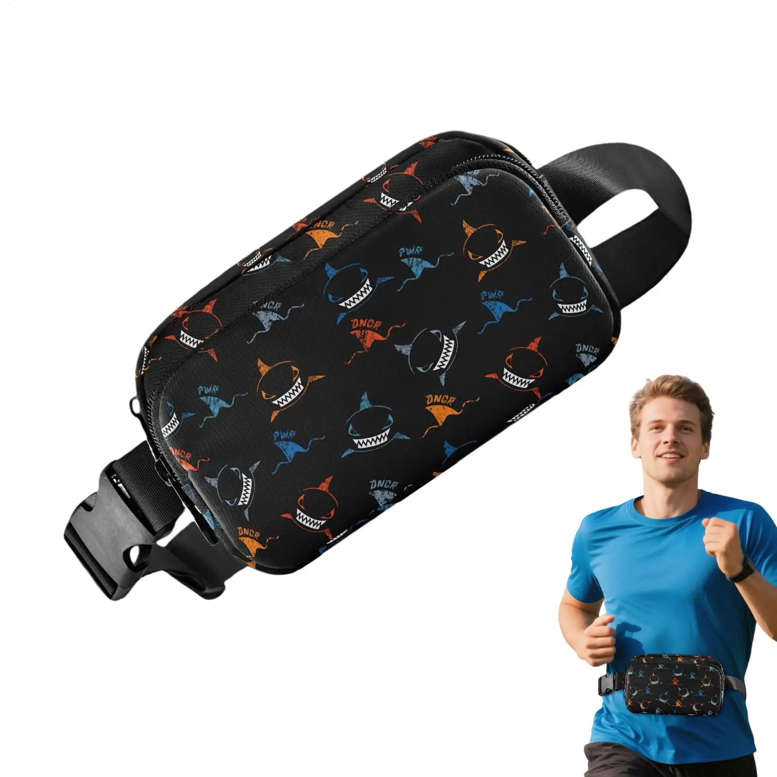 

Fashion Waist Packs Adjustable Strap Reflective Purse Zipper Women Fanny Pack For Mobile Phone Hiking Casual Tissue Keys Travel