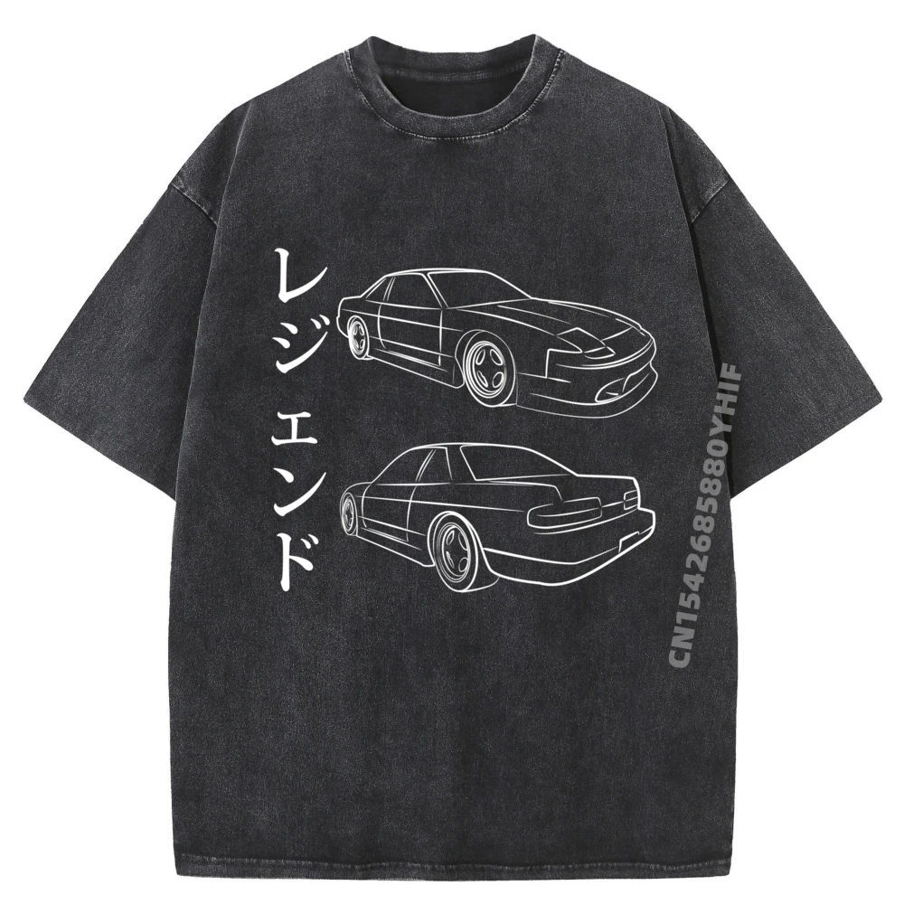 

Legend S13 Coupe 240sx Мужские футболки с рисунком Homme Мягкая стираная футболка Хлопковая мужская одежда с принтом