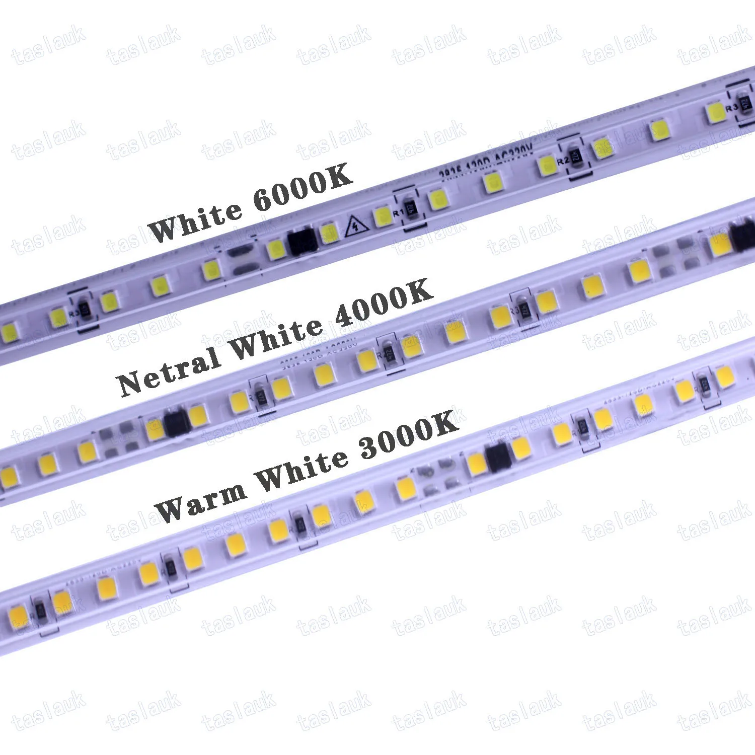 1/2/3/5/6/7/10/15/20M AC220v 230v 2835 led strip light 120led/m con ic ip68 decorazione impermeabile 4000k bianco/bianco caldo stringa