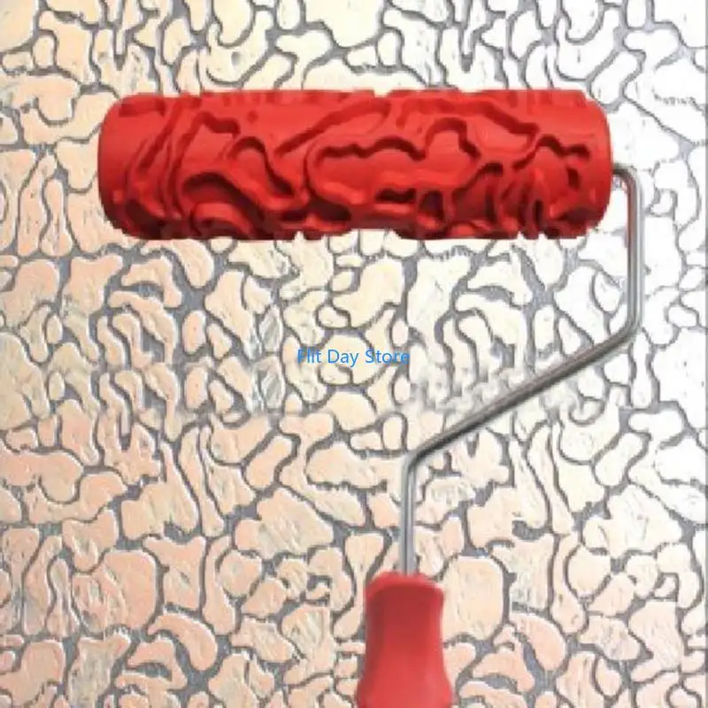 F92C 7 -дюймовый рисунок рисунок ролик с валиком краски с ручкой Diy Decor Decor