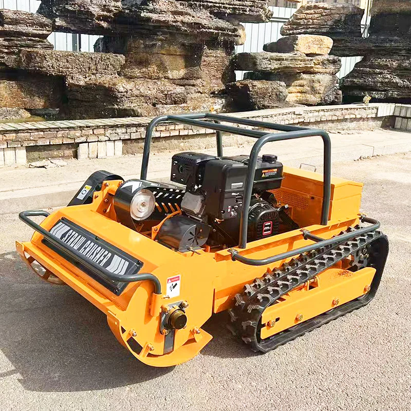 Tosaerba telecomandato personalizzato Robot per falciatura a pruglia Controllo wireless Bobina per sarchiatore Decespugliatore a cilindro Trattore