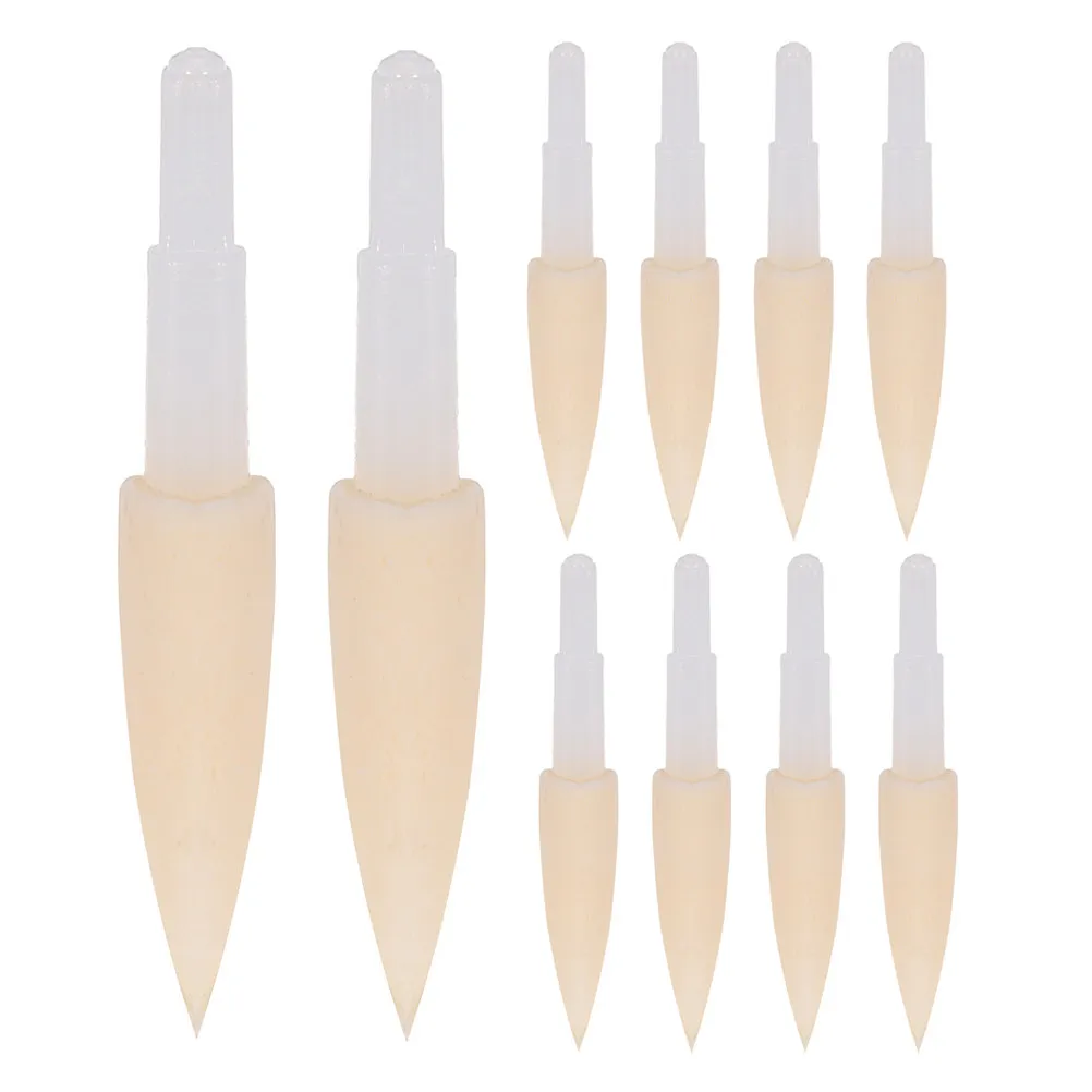 

10Pcs Sponge Calligraphy Pen Heads Soft Brush Tips for Handwriting Drawing Practice Replaceable Design Elegant Stroke Precision