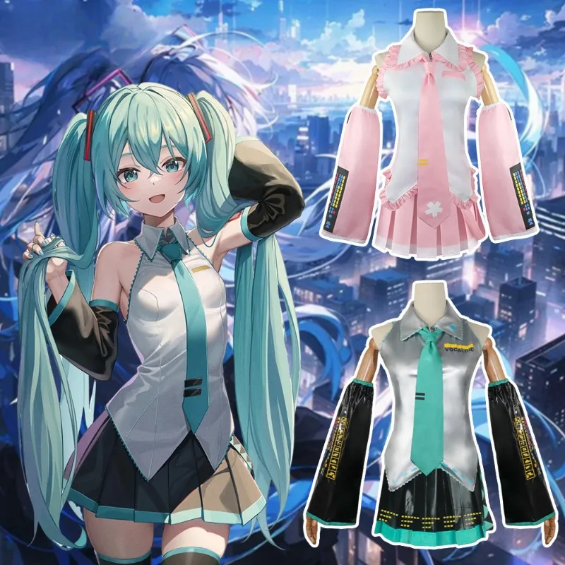 Hatsune Miku VOCALOID Anime Cos Suit MIKU Formula Suit Hatsune Princess Cosplay Costume Anime Clothes