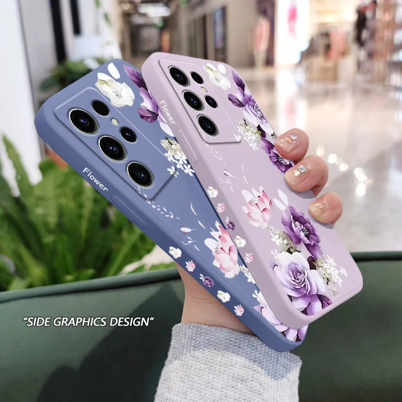 Beautiful Peony Phone Case For Samsung Galaxy S25FE S24 S23 S22 S21 S20 S10 S10E Ultra Plus FE Note 20 Ultra 10 Plus Cover