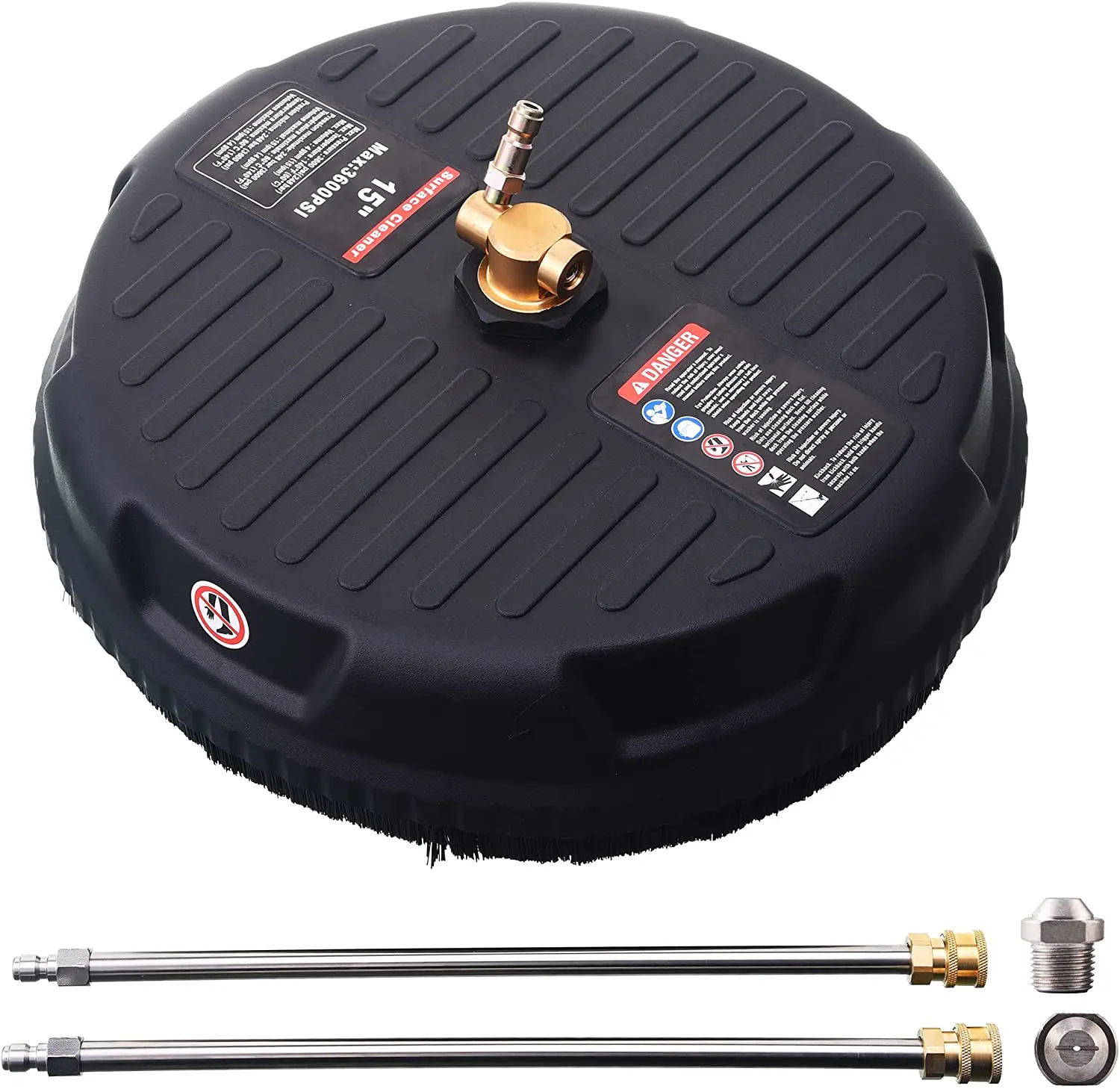 

Насадка для очистителя поверхности для мойки высокого давления с колесами, 2 удлинителями для мойки высокого давления и 2 сменными насадками, 3600 фунтов на квадратный дюйм