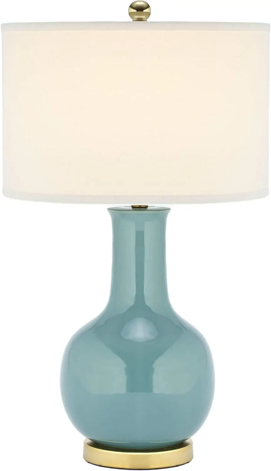 

Paris Modern Light Blue Ceramic 28-inch Bedroom Living Room Home Office Desk Nightstand Table Lamp (LED Bulb Included)